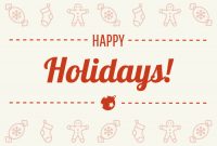 Happy Holidays Card for Happy Holidays Card Template