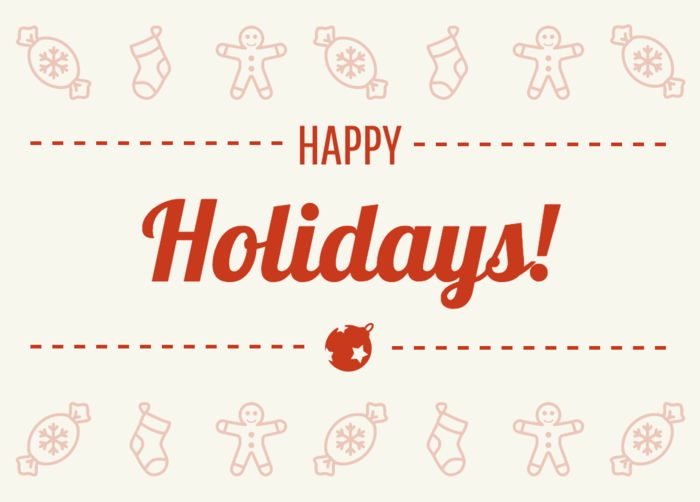 Happy Holidays Card for Happy Holidays Card Template