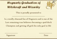 Harry Potter Certificate Template (3 inside Harry Potter Certificate Template
