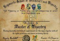 Harry Potter Certificate Template (4) – Templates Example regarding Harry Potter Certificate Template