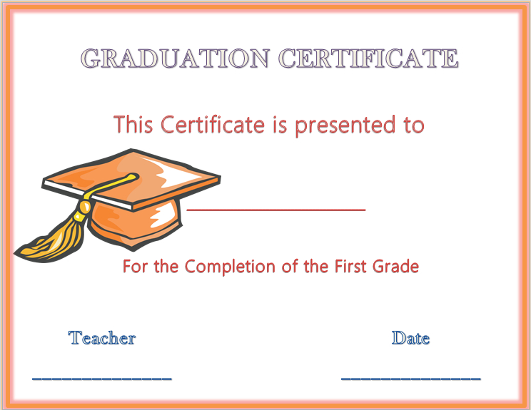 Hats Off Graduation Award Certificate | Graduation with Free Printable Graduation Certificate Templates