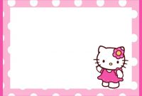 Hello Kitty Free Printable Invitation Templates | Hello pertaining to Hello Kitty Birthday Banner Template Free