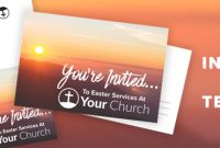 Help Your Church Invite Friends: Free Easter Invite Template regarding Church Invite Cards Template