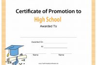 High School Certificate Of Promotion Template Download pertaining to Promotion Certificate Template