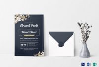Hochzeitseinladung Vorlage (Trio Von Herzen) – Download throughout Farewell Card Template Word
