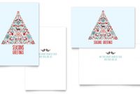 Holiday Art Greeting Card Template Design inside Adobe Illustrator Christmas Card Template