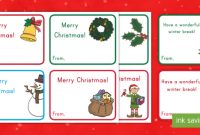 Holiday Gift Card Template (Teacher Made) within Present Card Template