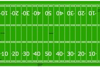 Horizontal Colored Football Field Sample | Football Template throughout Blank Football Field Template