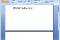 How Do I Make Index Cards In Microsoft Word? | Note Card intended for Microsoft Word Note Card Template