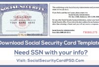 How To Add Signature On Ssn Psd File for Social Security Card Template Download