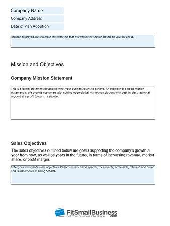 How To Create A Sales Plan: Template + Examples in Business Plan To Increase Sales Template