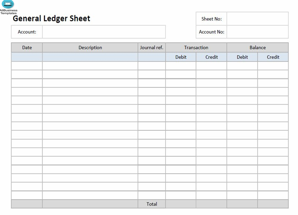 How To Create An Ledger Paper Template Excel Free ? An Easy in Business Ledger Template Excel Free