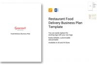 How To Ensure The Success Of A Food Delivery Service intended for Food Delivery Business Plan Template