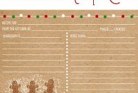 How To Host A Cookie Exchange | Home. Made. Interest. inside Cookie Exchange Recipe Card Template