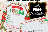 How To Host A Cookie Exchange (With Free Printable intended for Cookie Exchange Recipe Card Template
