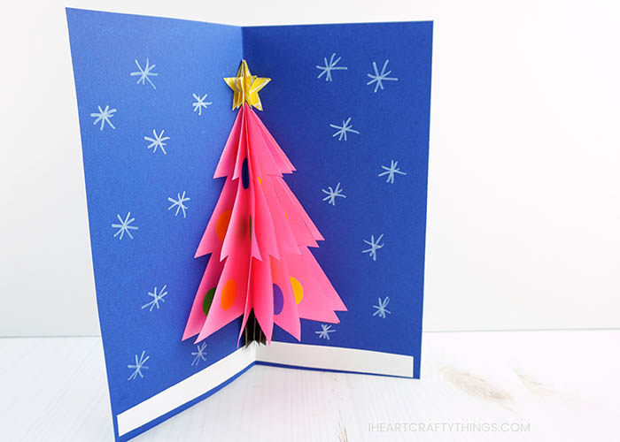 How To Make A 3D Christmas Card intended for 3D Christmas Tree Card Template