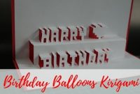 How To Make A Birthday Pop Up Card | Free Template – Kirigami Art pertaining to Happy Birthday Pop Up Card Free Template