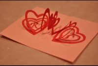 How To Make A Valentine's Day Pop Up Card: Spiral Heart with regard to Twisting Hearts Pop Up Card Template
