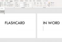 How To Make Flashcards On Word with Word Cue Card Template