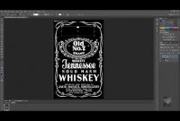 How To Make Jack Daniels Logo In Photoshop Quick & Easy within Blank Jack Daniels Label Template