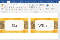 How To Make Printable Place Cards In Word inside Ms Word Place Card Template