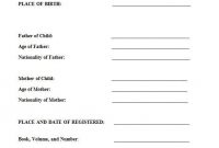 How To Translate A Mexican Birth Certificate To English pertaining to Birth Certificate Translation Template