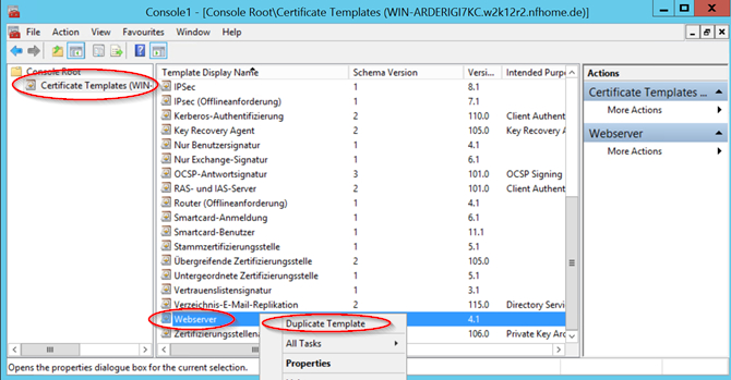 Howto:creating Custom Certificates Using A Windows within Certificate Authority Templates