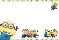 I Made Another Party Invites For Free. Sample Download pertaining to Minion Card Template