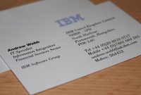 Ibm Business Card Template in Ibm Business Card Template