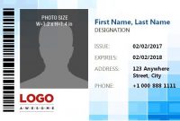 Id Badge Template 4 | Id Card Template, Badge Template, Name pertaining to Id Card Template Word Free
