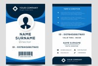 Id Card Template | Free Vector regarding Portrait Id Card Template