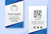 Id Card Template | Free Vector with Template For Id Card Free Download