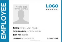 Id Card Template Word 5 Professional Designs | Microsoft throughout Id Card Template Word Free