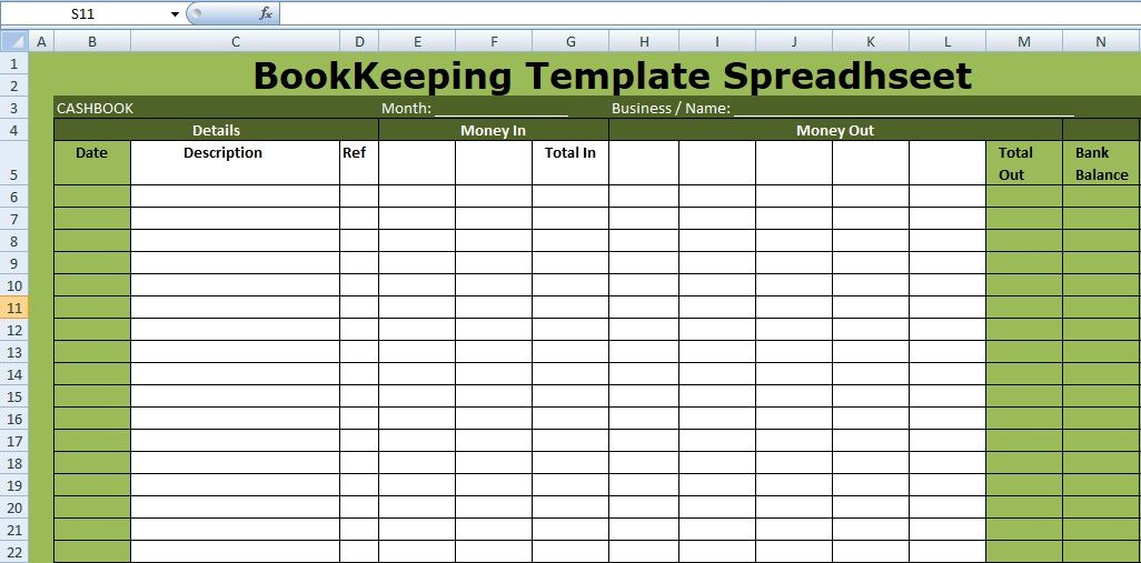 If You Are Looking For A Simple Small Business Bookkeeping for Bookkeeping For Small Business Templates
