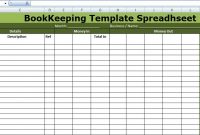 If You Are Looking For A Simple Small Business Bookkeeping with Bookkeeping Templates For Small Business Excel