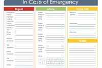 In Case Of Emergency – Printable Organizing Pdf – Instant with regard to In Case Of Emergency Card Template