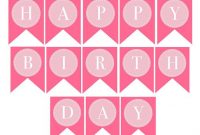 Instant Download, Donuts & Dots, Printable Happy Birthday regarding Free Printable Happy Birthday Banner Templates
