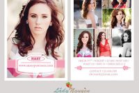Instant Download – Modeling Comp Card Photoshop Templates inside Comp Card Template Psd