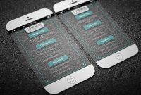 Iphone 6(Transparent) Business Card Free Template | Business inside Iphone Business Card Template