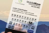 Iphone Business Card Transparent Edition V.2 | Colorful inside Iphone Business Card Template