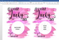 It's Your Lucky Day! Free Diy Scratch Off Cards – The Crazy with Scratch Off Card Templates
