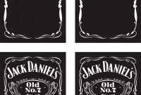 Jack Daniels Logo Template Lovely Logo Jack Daniel S with regard to Blank Jack Daniels Label Template