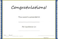 January Certificates For 2017 | Certificate Templates in Congratulations Certificate Word Template