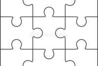 Jigsaw Puzzle Blank Template 3X3 Stock Illustration with regard to Blank Jigsaw Piece Template