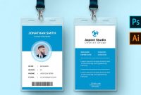 Jonathan Smith Employee Id Card Corporate Identity Template regarding Company Id Card Design Template