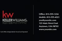 Keller Williams Business Card Templates | Full Color with regard to Keller Williams Business Card Templates