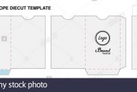Key Card Umschlag Die-Cut Vorlage Mockup Vektor Stock inside Card Stand Template