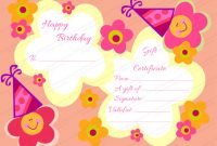 Kids Gift Certificate Template (1 pertaining to Kids Gift Certificate Template