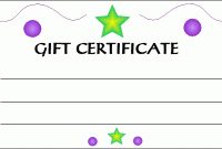 Kids Gift Certificate Template (1) - Templates Example regarding Kids Gift Certificate Template