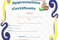 Kids School Certificate Of Appreciation Template – Gct with Children's Certificate Template